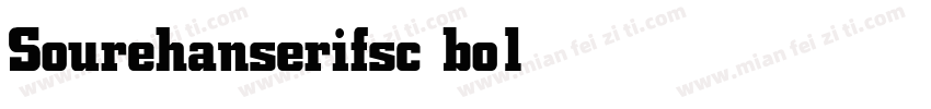 Sourehanserifsc bold字体转换